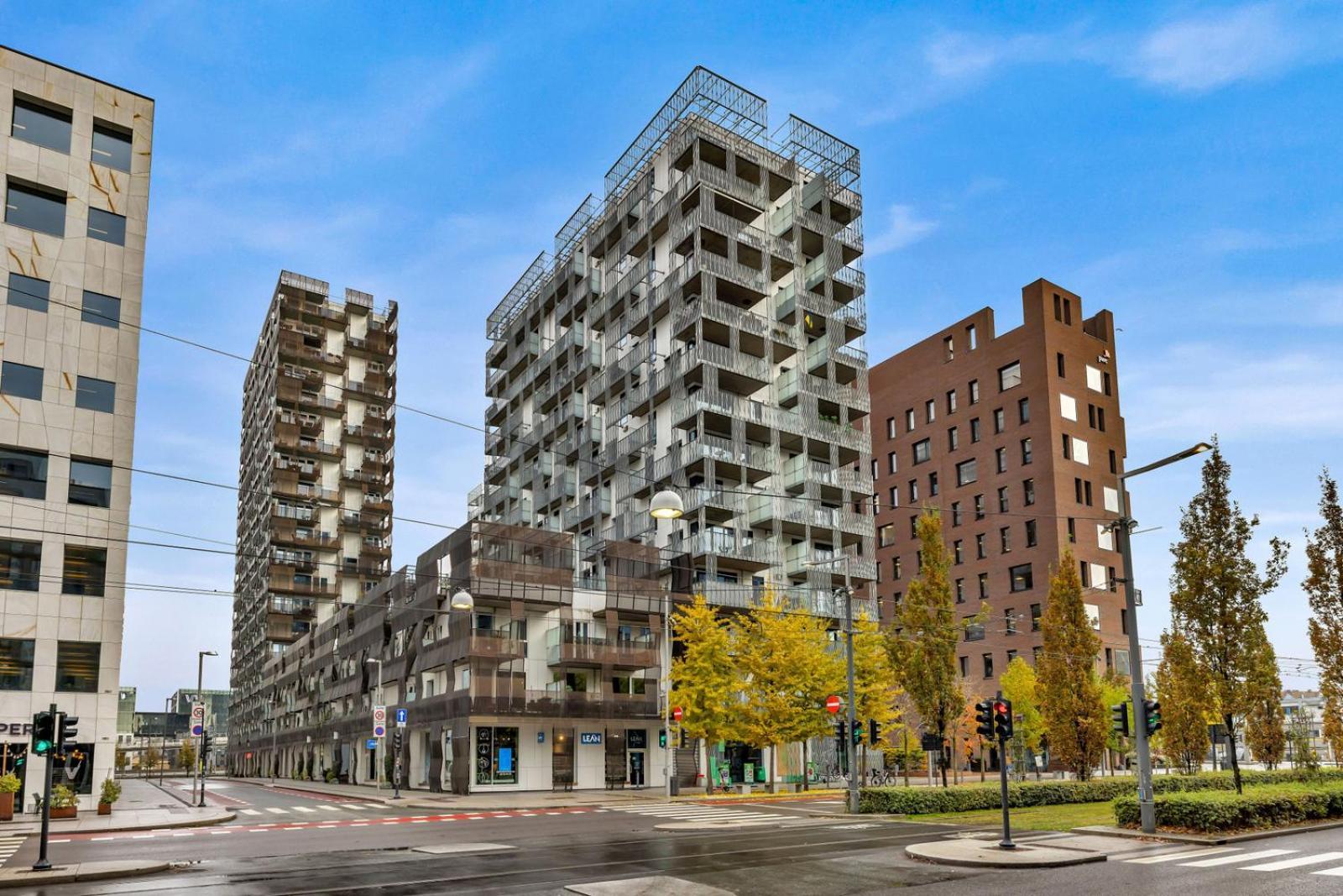 Eksklusiv Modern Barcode Lägenhet Oslo Exteriör bild